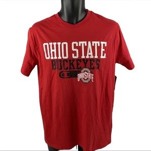 New Mens Champion Ohio State Buckeyes Short Sleeve T-Shirt Sz M NWT